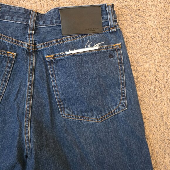 Rag & Bone Ruth Super High Rise Ankle Wide Leg Jeans 29 - Picture 5 of 6